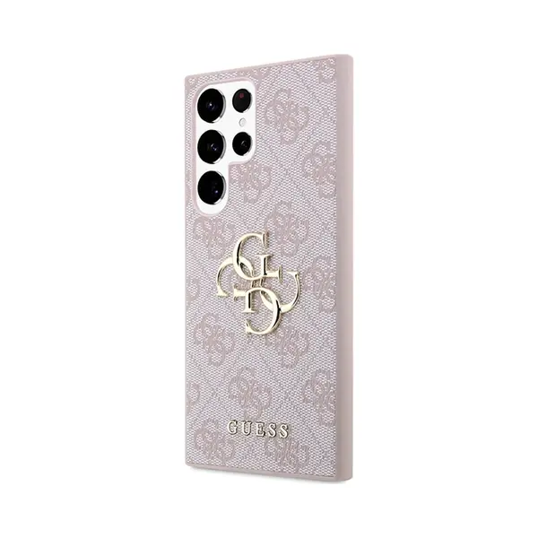 Guess 4G Metal Logo Case (Samsung Galaxy S23 Ultra), Smartphone Hülle, Rosa, Pink thumbnail