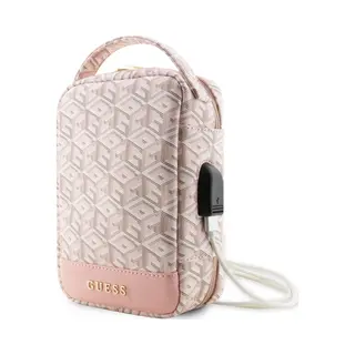 Guess Pu G Cube Travel Universal Bag - Pink (Universal), Smartphone Hülle, Rosa, Pink