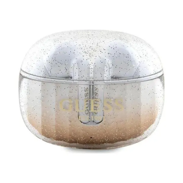 Guess Słuchawki Bluetooth Gutwshdgkeed Tws + Stacja Dokująca Złoty/gold Glitter Gradient (4 h, Docking, Kabellos), Kopfhörer, Gold thumbnail