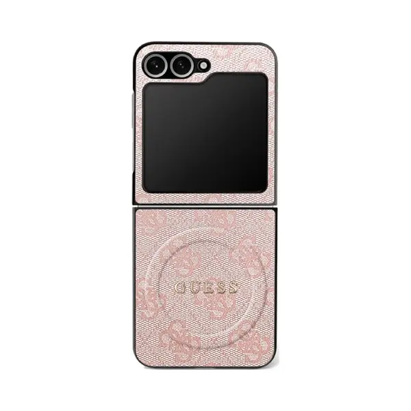 Guess - 4G Collection Leather MagSafe (GUHMZF7P4MSEGCP) - Samsung Galaxy Z Flip7 - Pink (Samsung Galaxy Z Flip7), Smartphone Hülle, Pink thumbnail
