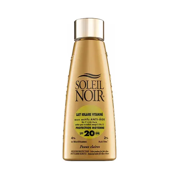 Soleil Noir N°71 Fluid Vitamin Milk Mittlerer Schutz Für Stumpfe Oder Gebräunte Haut Spf20 150 Ml thumbnail
