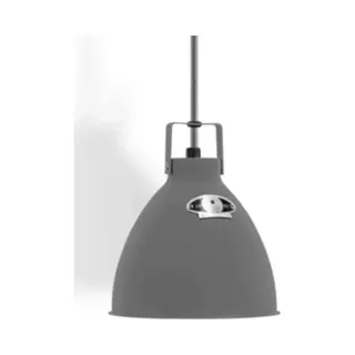 Jielde Small Augustin Pendant Light - Mouse Grey / Matt / Silver Interior Single Pendant Lights Jielde