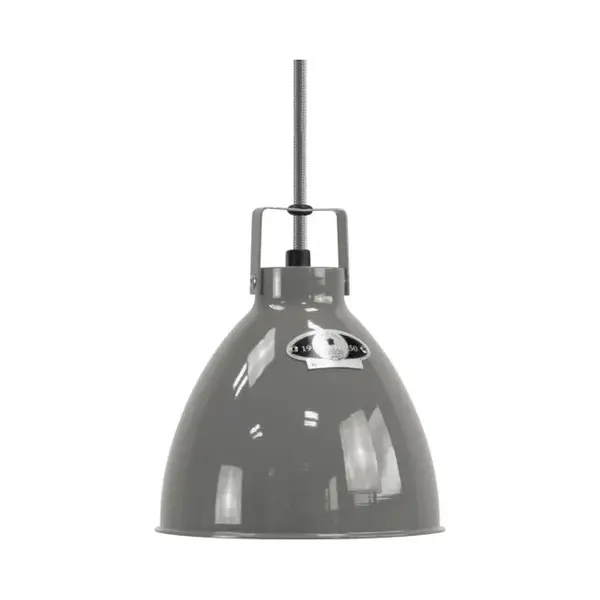 Jielde Small Augustin Pendant Light - Mouse Grey / Gloss / White Interior Single Pendant Lights Jielde thumbnail