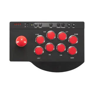 Subsonic SA5662 Gaming Controller Black, Red Bluetooth/Usb Fightstick PlayStation 4