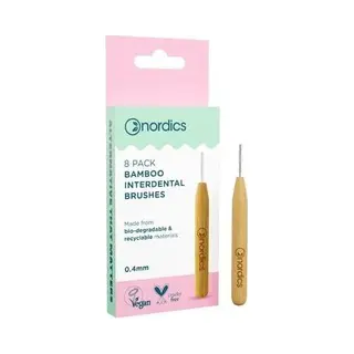Nordics Organic Care Eco Interdental Toothbrush Bamboo 0.40 Mm 12 G