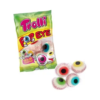 Trolli Oogballen - Snoepjes Voor Halloween - 75 G
