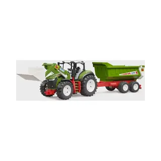 Bruder Roadmax Tractor Toy With Front Loader & Tipping Trailer – 1, 16 Scale Durable Farm Vehicle Playset For Kids Ages 3+, Realistic Construction &