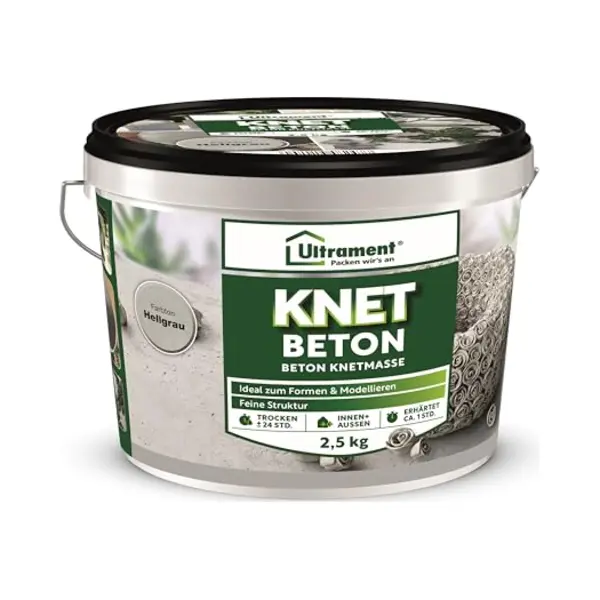 Ultrament Kneedbeton, Hoogwaardig Kneedbeton Voor Creatieve Decoratie-ideeën, 2, 5 Kg thumbnail