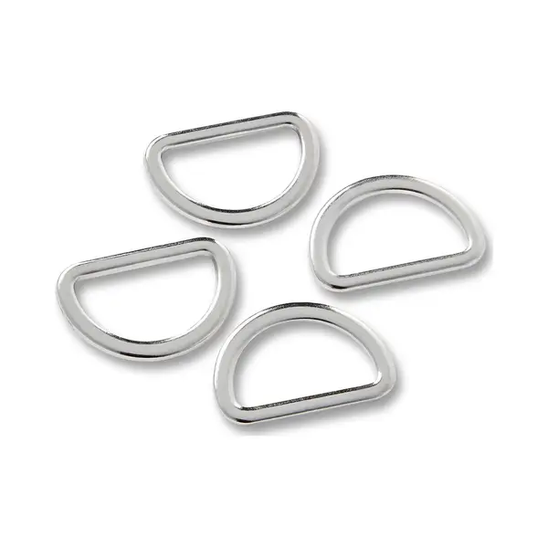 Prym D-Rings, Silver, 20 Mm, Silberfarbig, 4 Stück thumbnail