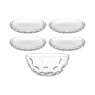Leonardo Cucina Optic Geschirrset 5 Stück(e) Glas Transparent
