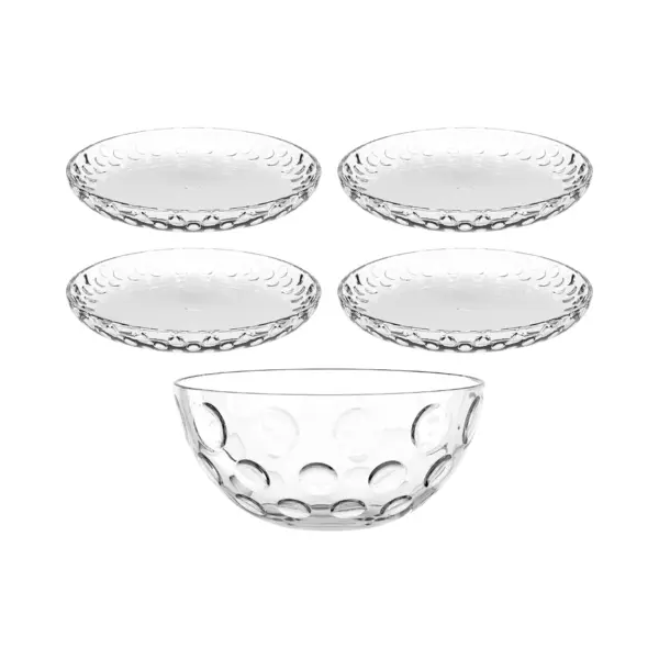 Leonardo Cucina Optic servies 5 stuk(s) Glas Transparant thumbnail