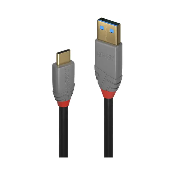 Lindy 36911 Usb Kabel 1 m Usb C Usb A Schwarz, Grau thumbnail