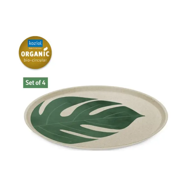 koziol 1455700 bord Dinerbord Rond Groen, Wit 4 stuk(s) thumbnail