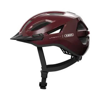 Abus Stadthelm Urban-I 4.0 - Fahrradhelm Mit Aufladbarem Rücklicht, 2 Leuchtmodi, Schirm, Zopf-Öffnung Und Magnetischem Verschluss - Für