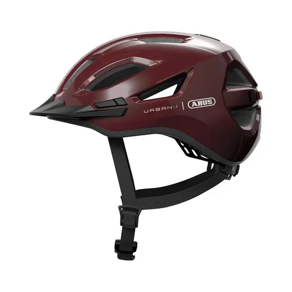 Abus Stadthelm Urban-I 4.0 - Fahrradhelm Mit Aufladbarem Rücklicht, 2 Leuchtmodi, Schirm, Zopf-Öffnung Und Magnetischem Verschluss - Für thumbnail