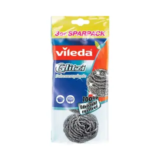Abierta Fina Vileda 197 Schuurspons, Katoen, Meerkleurig, 13 X 13 X 3 Cm