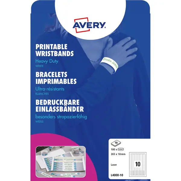 Avery L4000-10 Druckeretikett Weiß thumbnail