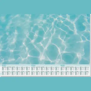 Sigel Designonderlegger - Papier - Cool Pool - A2 - Jaren 2023/2024/2025 - Si-HO306