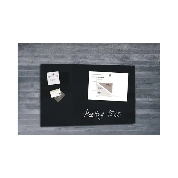 Sigel GL130 Magnettafel Glas Schwarz thumbnail