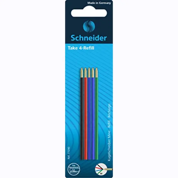 Schneider Schreibgeräte Take 4 Nachfüller Mittel Schwarz, Blau, Grün, Rot 5 Stk. thumbnail