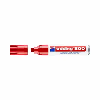 Edding 800 permanente marker Beitelvormige punt Rood 1 stuk(s)