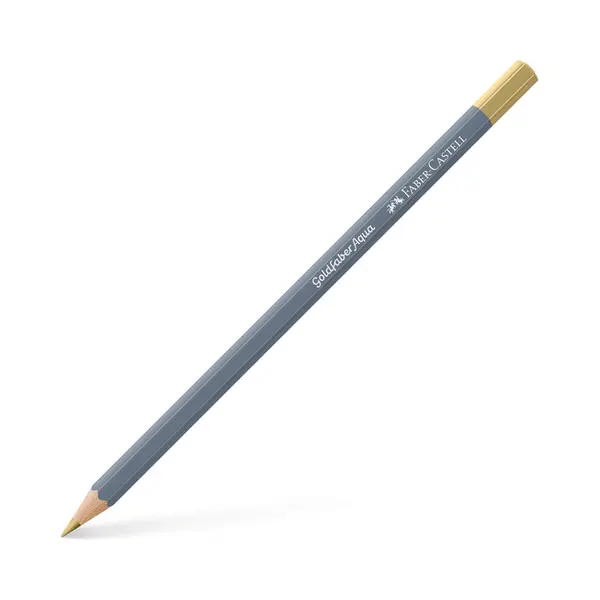 Faber-Castell Creative Studio Goldfaber Aqua Watercolour Pencil, (190), Gold, Single Pencil, For Art, Craft, Drawing, Sketching, Home, School, thumbnail