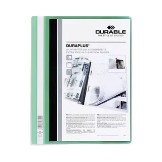 Durable Duraplus report cover Green, Transparent