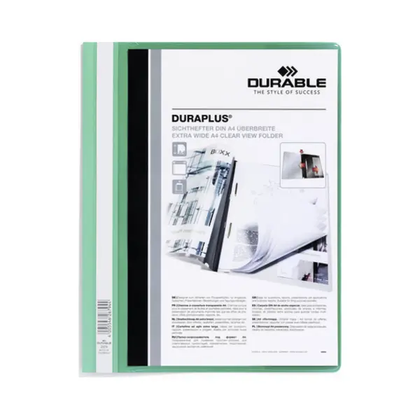 Durable Duraplus report cover Green, Transparent thumbnail