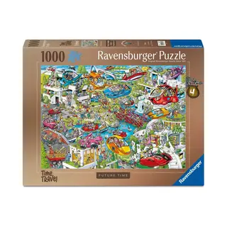 Ravensburger Ray’s Comic Series - Time Travel 4 - Future Time - Cartoon Legpuzzel 1000 Stukjes