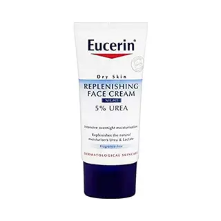 Eucerin Dry Skin Replenishing Face Cream Night 5% Urea With Lactate (Pack Of 3)