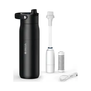 Brita Trinkflasche Brita Larq Iq Digitale Filter Trinkflasche (680 Ml), Inkl. Hydration Tracking (App), Aktivkohle Wasserfilter & Uv-C
