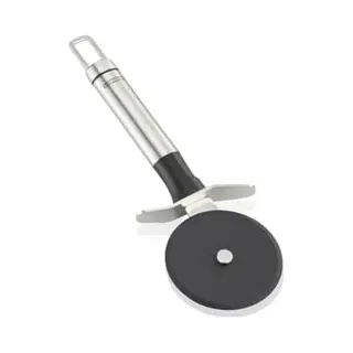 Leifheit Kochbesteck-Set Pizzaschneider Nylon, Edelstahlgriff, Spülmaschinengeeignet, Nylonrad, Aufhängeöse