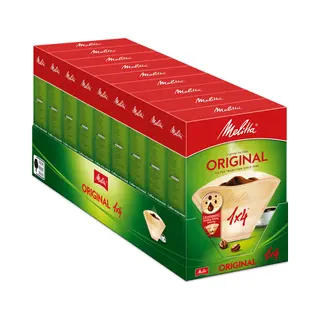 9x Melitta Filters 1x4 Bruin 80 Stuks