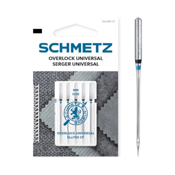 Schmetz - Overlock Universeel - Serger Universeel - ELx705 Cf - Dikte 80/12 - 5 Stuks thumbnail