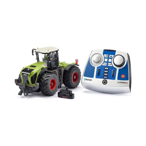 Siku Claas Xerion 5000 Trac Vc Tractor groen metaal/kunststof 1:32 op afstand bestuurbaar incl. bluetooth-controller besturing via app mogelijk thumbnail