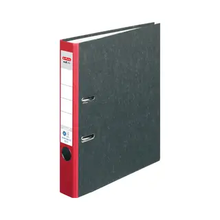 Herlitz 5141304 Ringmappe A4 Grau, Rot