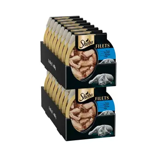 16x Sheba Filets Kattenvoer Natvoer Tonijn&Kip In Saus 60 Gr