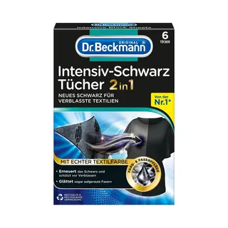 Dr. Beckmann Dr.Beckmann Intensieve Zwarte Doekjes 2in1, 6 Doekjes, Wasmiddel + Textielverzorging