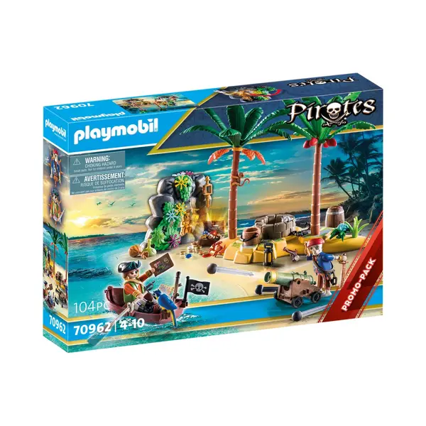 Playmobil Pirates Piratenschatzinsel mit Skelett thumbnail