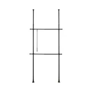 Wenko Teleskopregal Modell Herkules Basic, Kleiderstangen Zum Klemmen Ohne Bohren, Verstellbar In Höhe & Breite