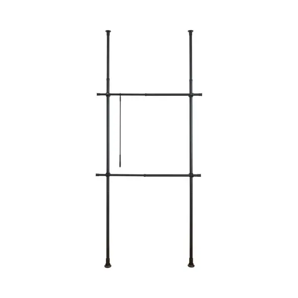 Wenko Teleskopregal Modell Herkules Basic, Kleiderstangen Zum Klemmen Ohne Bohren, Verstellbar In Höhe & Breite thumbnail