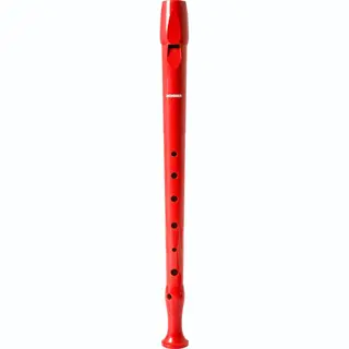 Hohner Melody Line Sopran Blockflöte (Deutsche Griffweise) (Flöte, Sopranino), Blasinstrumente, Rot