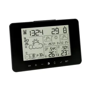 Tfa-Dostmann Meteotime Primo Schwarz Lcd Akku