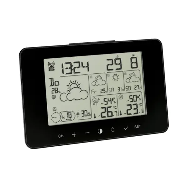 Tfa-Dostmann Meteotime Primo Schwarz Lcd Akku thumbnail