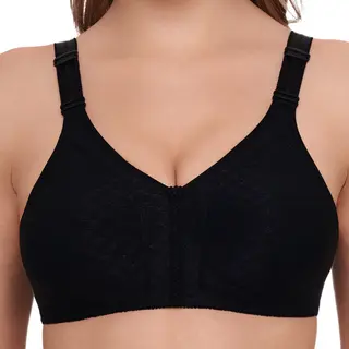Susa Damen Standard Bh, Blickdicht, Schwarz, G95