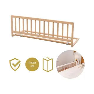 Geuther Houten Bedhekje - Bedrail - Lissi - Veiligheidshekje - 110x38cm - Esthetische Kleur - Eco