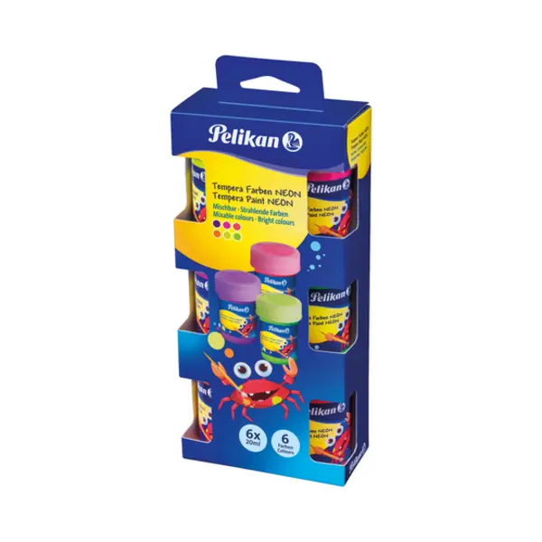 Pelikan Tempera Neon 740N Verf op waterbasis 20 ml 6 stuk(s) thumbnail