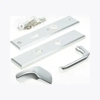 Veiligheidsgarnituur - Aluminium - Aluminium - Hoppe - Hoppe London Skg*** - Greep/kruk PC72