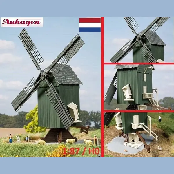 Bouwpakket Windmolen Nederlands Voorbeeld Excl. Motor Voor Aandrijving, Auhagen 1, 87 thumbnail