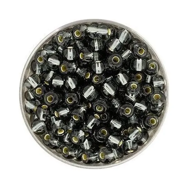 Pracht Creatives Hobby 9268-054 Rocailles Grijs Zilveren Kern 4.5mm thumbnail